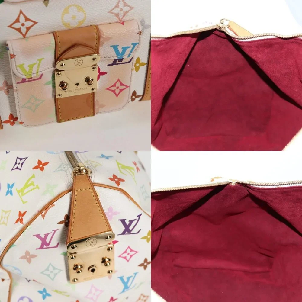 LOUIS VUITTON Monogram Multicolor Keepall 45 Bag White M92641 LV Auth 126488V - Picture 13 of 15